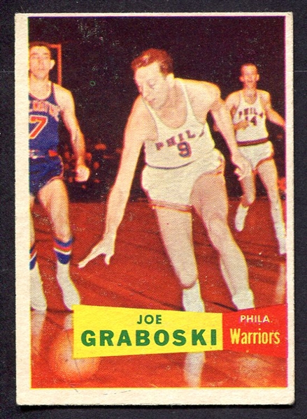 1957 Topps Basketball #41 Joe Graboski Philadelphia Warriors 