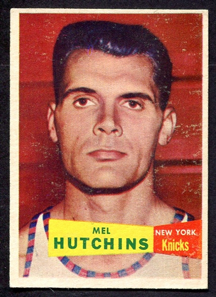 1957 Topps Basketball #46 Mel Hutchins New York Knicks