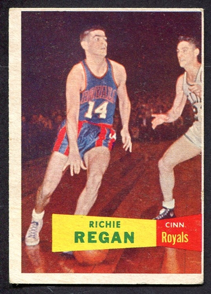 1957 Topps Basketball #50 Richie Regan Cincinnati Royals