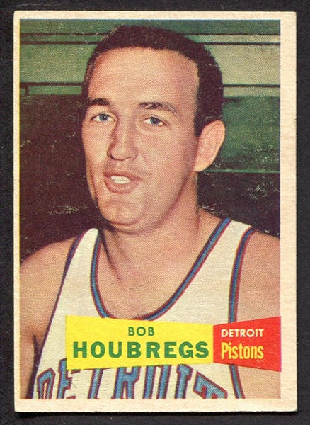 1957 Topps Basketball #56 Bob Houbregs Detroit Pistons