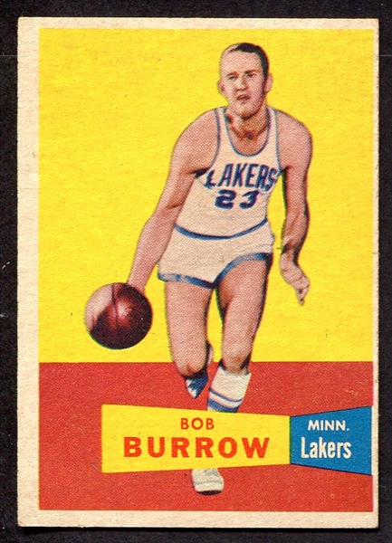 1957 Topps #64 Bob Burrow Minneapolis Lakers