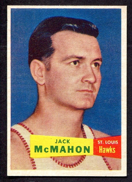 1957 Topps #66 Jack McMahon St. Louis Hawks