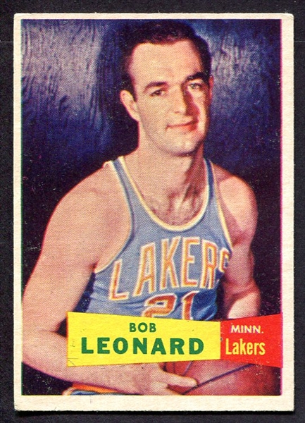 1957 Topps #74 Bob Leonard Minneapolis Lakers