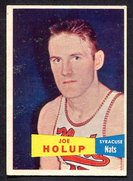 1957 Topps #76 Joe Holup Syracuse Nationals 