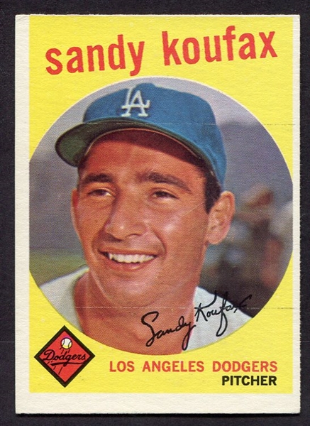 1959 Topps #163 Sandy Koufax Los Angeles Dodgers