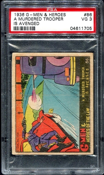 R60 1936 G-Men & Heroes of the Law #86 PSA 3