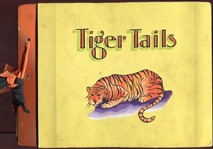 1930s Homemade Detroit Tigers "Tiger Tails" Iffys Jungle Jingle Scrapbook