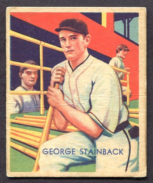 1935 Diamond Stars #52 George Stainback Chicago Cubs