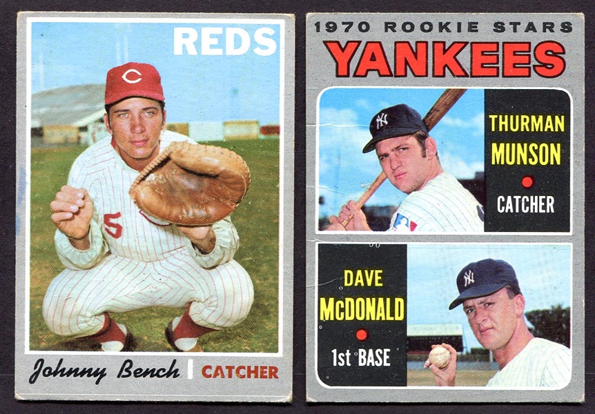 1970 Topps Munson Rookie & Bench High-Number