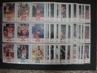 1990-91 Fleer Basketball Complete Set of 198 Nrmt/Mt