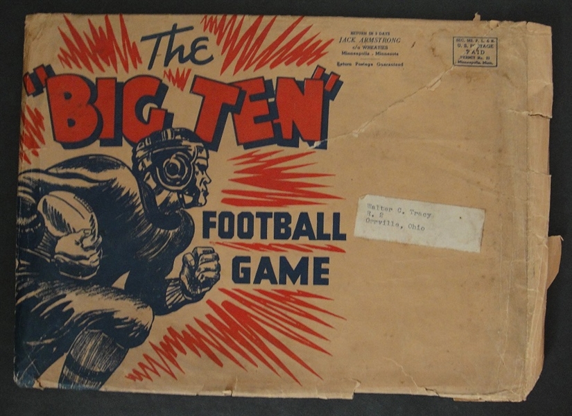 1936 Wheaties Big Ten Football Game in Original Envelope