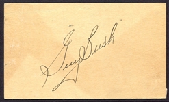 1934 Guy Bush Autographed Government Postcard