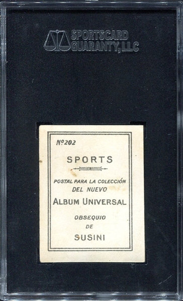 1915 Susini #202 Tris Speaker SGC 3.5
