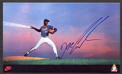 1985 Nike Promo Card Dwight Gooden Autographed