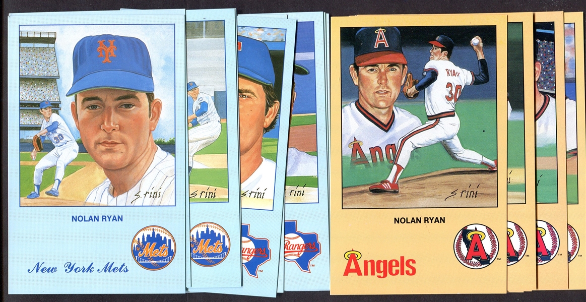 1990 Susan Rini Nolan Ryan Post Cards Complete Series  1 & 2