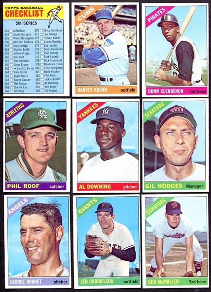 1966 Topps Lot of 21 Pack Fresh Cards All 5th Series