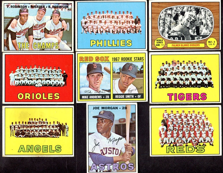 1967 Topps Lot of 9 Different w/HOFers