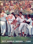 1971 World Series Program Orioles vs Pittsburgh