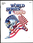 1980 World Series Program Phillies vs Royals