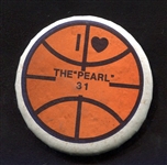 Pearl Washington I Heart The "Pearl" 31 Pinback Button