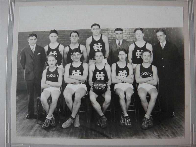 1925-1929 Hopeville Connecticut High School Basketball Team Photos