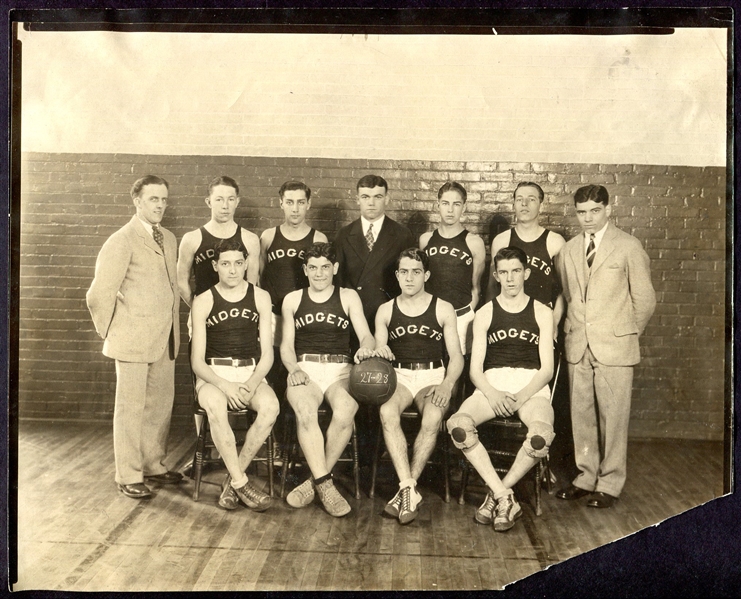 1925-1929 Hopeville Connecticut High School Basketball Team Photos