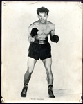 Lot of 6 1920s-1950s Boxing Photos