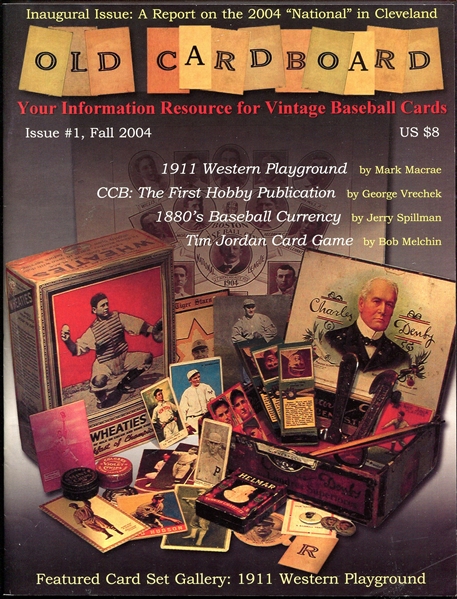 Old Cardboard Vintage Baseball Cards Magazine Issue #1 Fall 2004