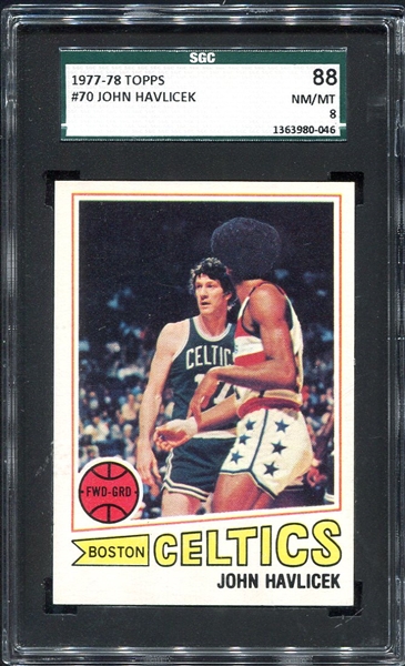 1977-78 Topps #70 John Havlicek Boston Celtics SGC 88