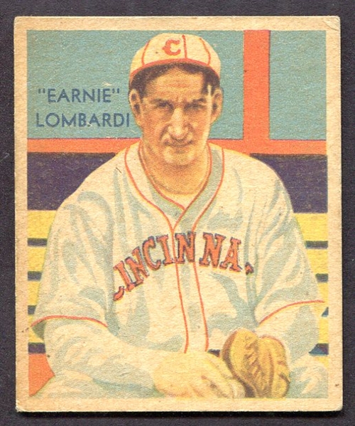 1935 Diamond Stars #36a Earnie Lombardi Error Card