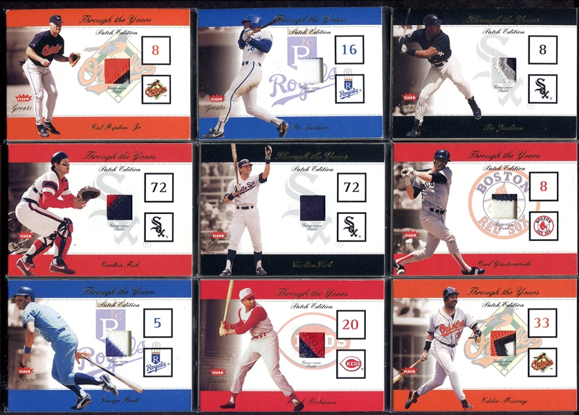 2002 Fleer Greats Through the Years Partial Set of 17 Different Level 1 Nrmt/Mt