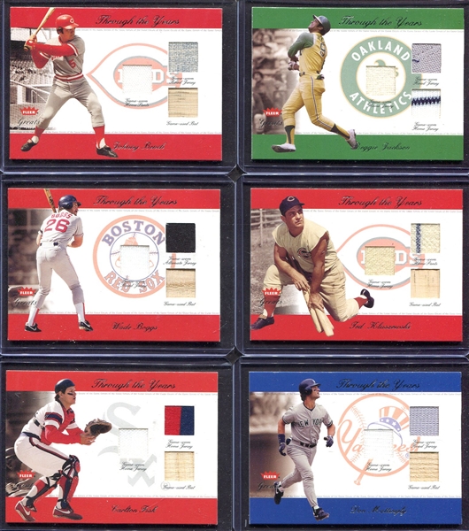 2002 Fleer Greats Through the Years Patch Cards Near Set of Level 3 16/19 Cards