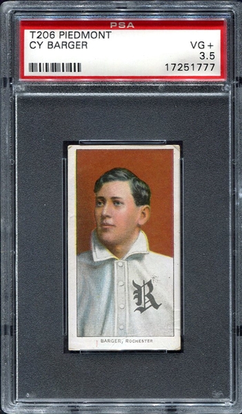 T206 Cy Barger Rochester PSA 3.5
