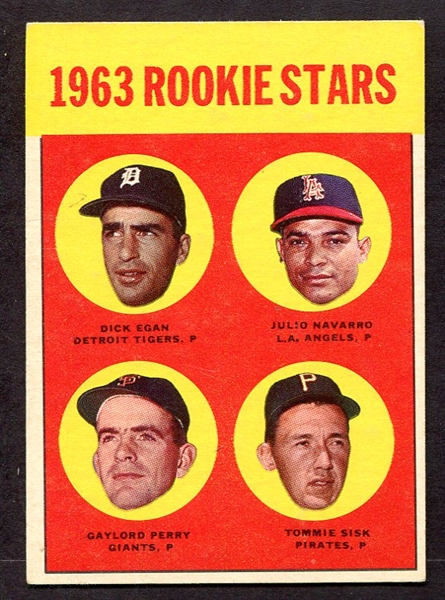 1963 Topps #169 Gaylord Perry Rookie Card