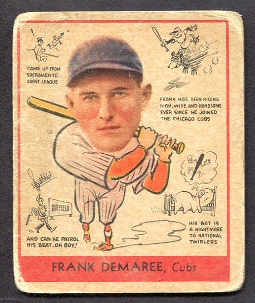 1938 Goudey #268 Frank Demaree Chicago Cubs
