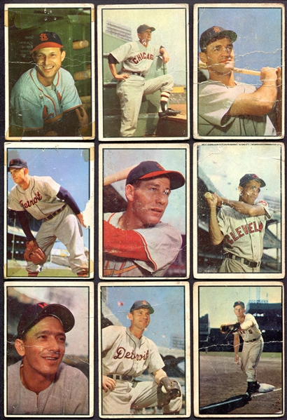 1953 Bowman Color Lot of 20 Different w/Musial
