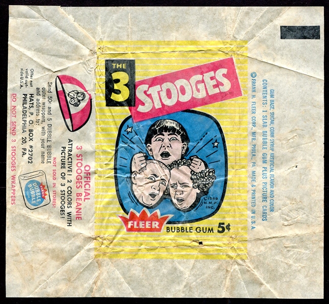 1959 Fleer 3 Stooges Wrapper