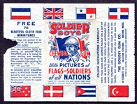 1933 R142 Soldier Boys Goudey Gum Wrapper