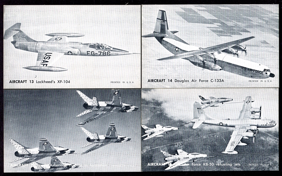1950s Exhibits Airplane Cards From 3 Different Series 50+