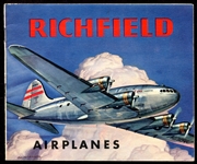 1941 UO2 Richfield Gas Airplanes 10 Different plus Booklet