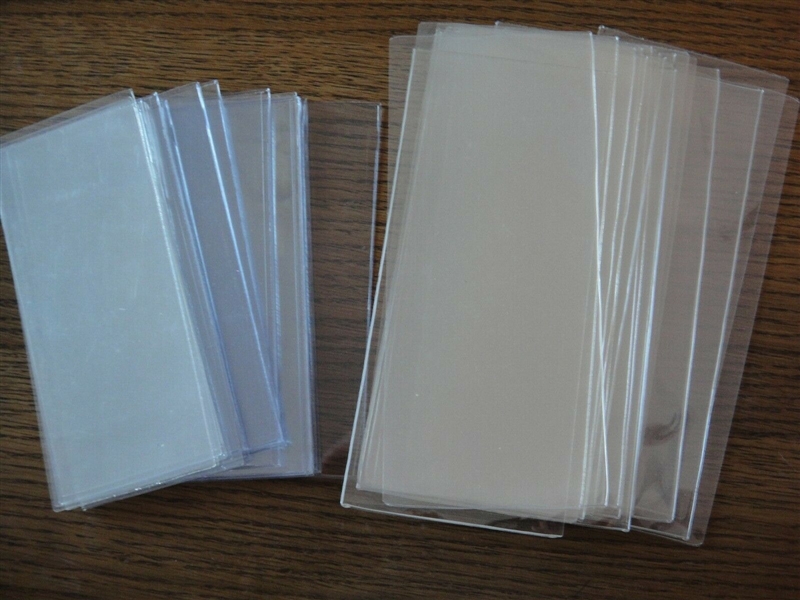 Mylar Currency Sleeves 18 Small 24 Large & 39 Post Card Size
