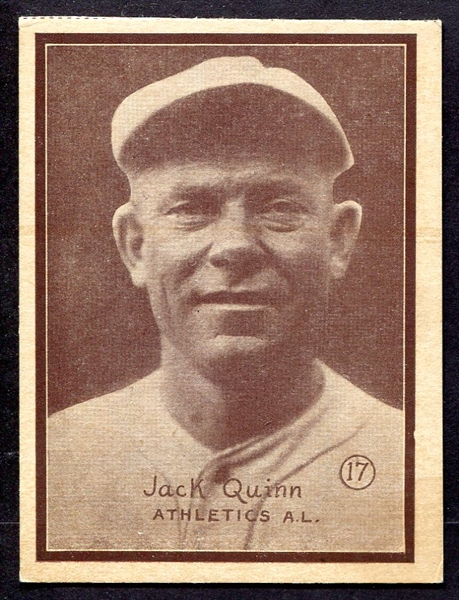 W517 #17 Jack Quinn Philadelphia Athletics