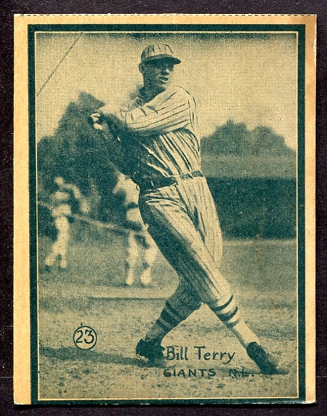 W517 #23 Bill Terry New York Giants