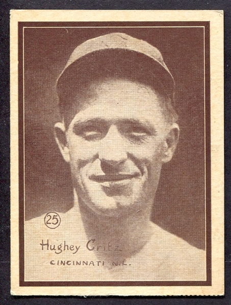 W517 #25 Hughey Critz Cincinnati Reds