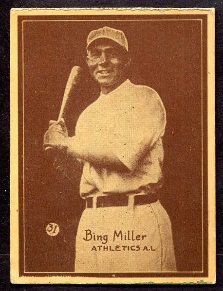 W517 #31 Bing Miller Philadelphia Athletics w/Redemption Stripe