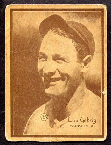 W517 #35 Lou Gehrig New York Yankees