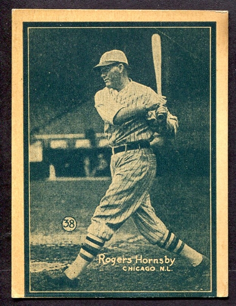 W517 #38 Rogers Hornsby Chicago Cubs