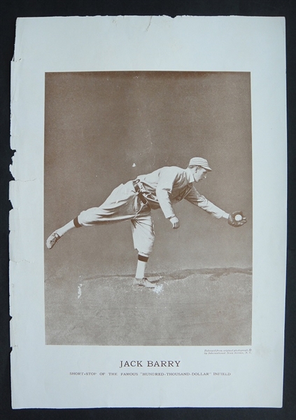 M113 Baseball Magazine 1913 Jack Barry Philadelphia Athletics