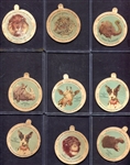 1930-32 Dixie Lids Circus Performers & Animals Lot of 46 Partial Set