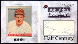 1933 Goudey #169 Al. Tommy Thomas 2020 Historic Autographs Beckett Certified